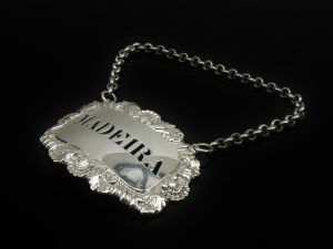 Silver MADEIRA Decanter Label, Charles Reily & George Storer, London 1836
