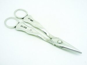 Silver Grape Scissors, Thomas Radcliffe 1840