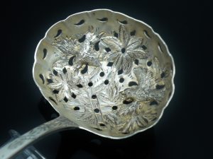 Silver Sifter Ladle, EXETER 1839, John Stone