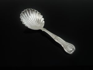 Silver Caddy Spoon, John Wilkie, Edinburgh 1851