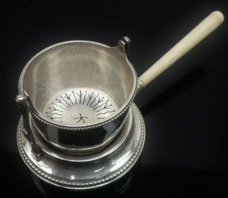 French Silver Tea Strainer, Robert Linzeler for Cartier, c.1915
