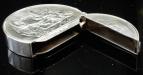Circular Sterling Silver Vesta Case