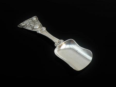 Scottish Provincial Silver Caddy Spoon, Alexander Ritchie, IONA 1914