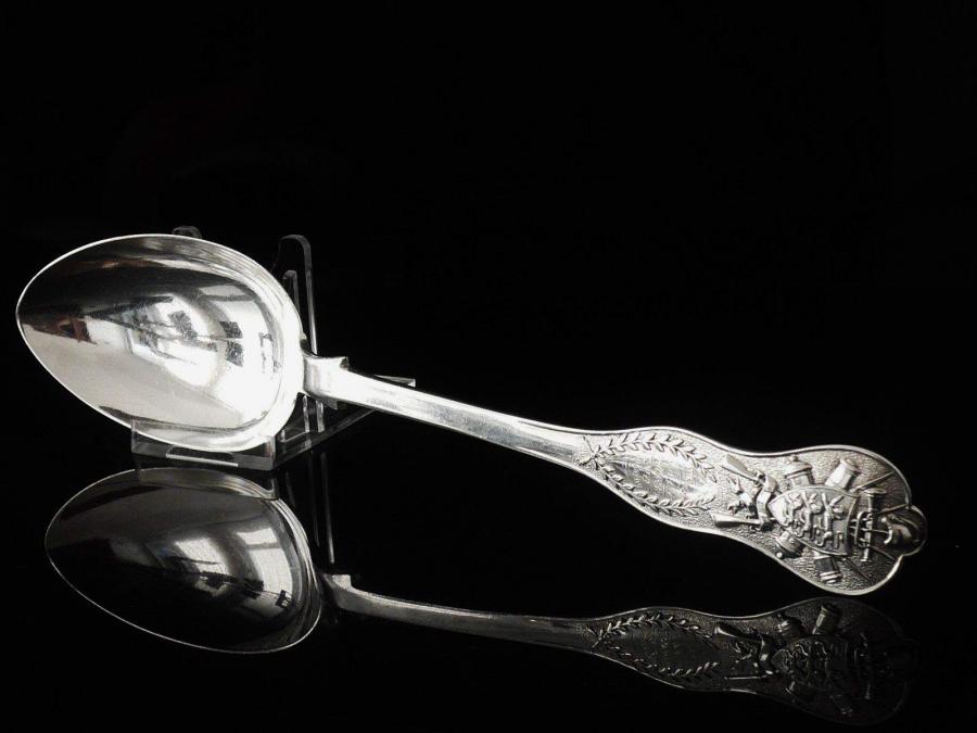 English Provincial Sterling Silver Serving Prize Spoon, 1881, John Pope ...