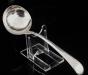 English Antique CRESTED Sterling Silver Sauce Ladle