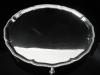 English Antique Large Sterling Silver Salver