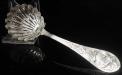 English Antique Sterling Silver Sugar Sifter Ladle