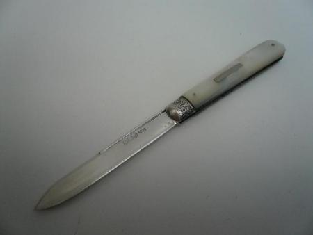 Sterling Silver & Mother of Pearl Fruit Knife Hallmarked Sheffield 1906 William Needham
