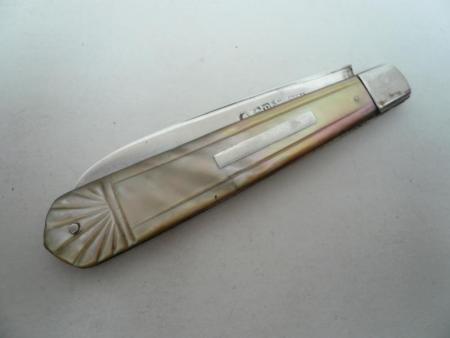 Sterling Silver & Mother of Pearl Fruit Knife Hallmarked 1835 William Nowill REF:98W