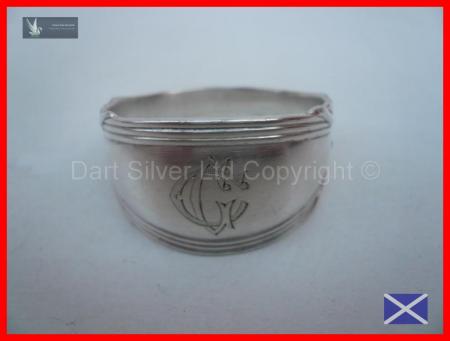 Victorian Solid Sterling Silver Napkin Ring Hallmarked Sheffield 1885 James Dixon & Sons Ltd REF:83G