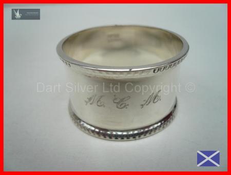 Solid Sterling Silver Napkin Ring From Birmingham 1966 Joseph Gloster REF:96L2