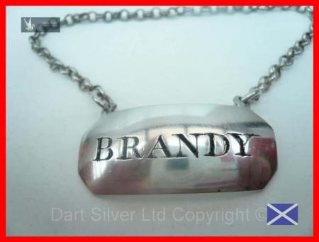 Scottish Provincial Silver BRANDY Decanter Label John Argo Banff c.1780 REF:161U