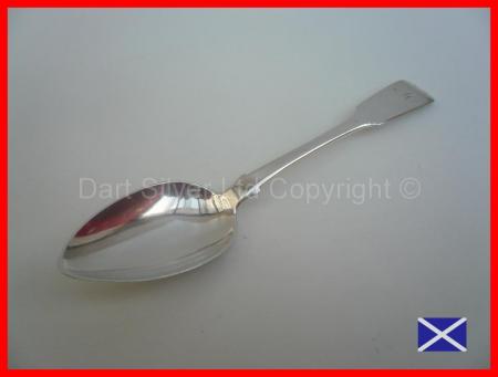Scottish Provincial Silver Dessert Spoon c.1790 (18) Alex Campbell Greenock REF:12T