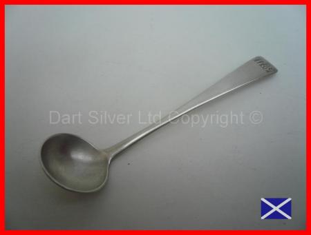 Scottish Provincial Silver Salt Spoon James Erskine of Aberdeen c.1795 REF:22R