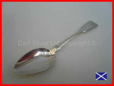 Scottish Provincial Silver Dessert Spoon c.1790 (16) Alex Campbell Greenock REF:12V