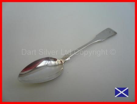 Scottish Provincial Silver Dessert Spoon c.1790 (9) Alex Campbell Greenock REF:12Y