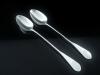 Sterling Silver Basting Spoons, 2, Antique, Thomas & William Chawner, London 1764