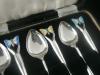 Silver Enamel Butterfly Spoons, Rare, Cased, Sterling, William Adams Ltd, Birmingham 1937
