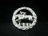 Sterling Silver Equestrian Brooch, Horse Jumping, 20th Century