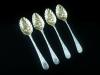 Sterling Silver Berry Spoons, 4, Antique, 3 Newcastle by George Murray, c.1810, London 1814