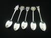 Sterling Silver Souvenir Spoons, Enamel, Job Lot, UK Hallmarked