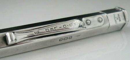 Sterling Silver Propelling Pencil, Yard O Led, Johnson, Matthey & Co, London 1946