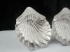 Sterling Silver Butter Dishes, Scallop Shell, Pair, Antique, Sheffield 1910, Atkin Brothers
