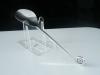 Contemporary Sterling Silver Spoon, Scottish, Clock Pendulum Design, Edinburgh 1998