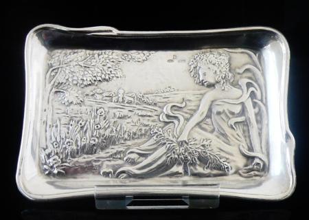 Silver Decorative Pin Tray, Sterling, Bartali e Mormorelli snc, Italian, 20th Century