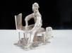 Sterling Silver Menu Holder, Cries of London, THE CHAIR MENDER, London 1978