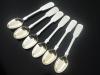 6 Sterling Silver Egg Spoons, William Eaton, London Antique 1842