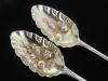2 Sterling Silver Berry Spoons, William Bateman I 1822 + One Other