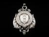 Sterling Silver Pocket Watch Fob Medal, Derbyshire Football Association 1909