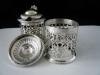 Sterling Silver Pepper & Mustard Pot, Birmingham 1903, Henry Bushell & Co