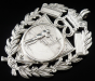 Large Sterling Silver Rifle Shooting Pocket Watch Fob Medal 1906-07 Season