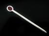 Sterling Silver Letter Opener with Red Cabochon, Mappin & Webb, Birmingham 1986