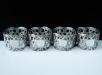 4 Solid Silver Napkin Rings by Albert Bodemer of Germany c.1960