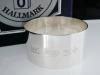 Boxed Sterling Silver Napkin Ring, Birmingham 2000, M Kamin & Co Ltd, Immaculate