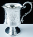 Sterling Silver Christening Mug Cup, Hilliard & Thomason, Birmingham Antique 1883