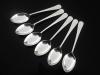 6 Sterling Silver Coffee Demitasse Spoons, Gee & Holmes, Sheffield 1961