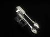 Edward Osment Exeter silver sugar tongs